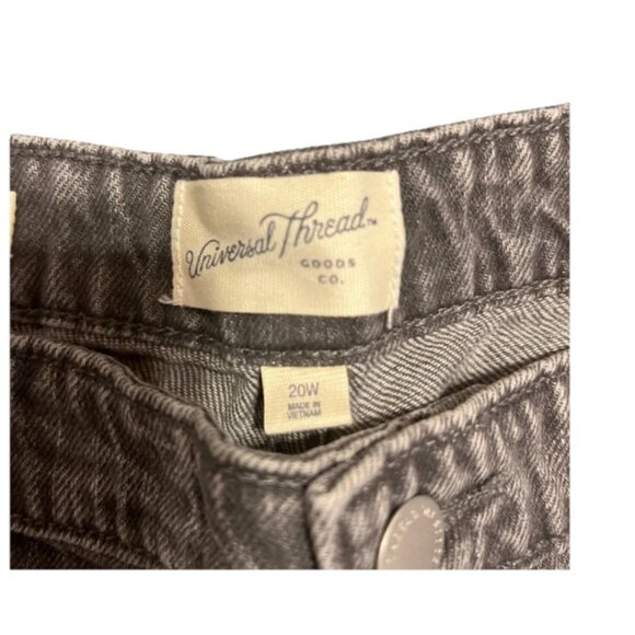 Universal Thread Women’s Relaxed Wide-Leg Jeans Gray Size 20W Regular NWT - Picture 3 of 4